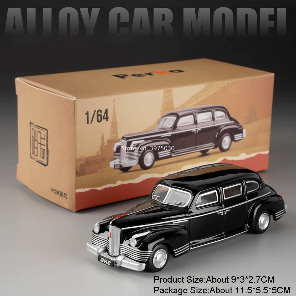 1:64 LADA 2105 2101 GAZ-12 ZIM ZIS-110 Model Cars Toy Alloy Diecast Wheel Shock Absorption Miniature Vehicle Child Perfect Gifts