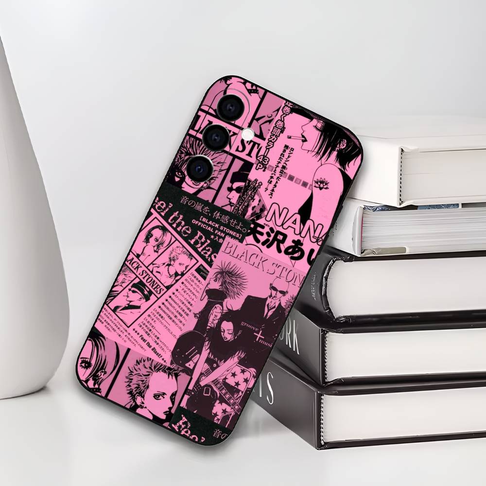 Anime N-NANA Phone Case For Samsung Galaxy A73,A72,A71,A70,A53,A52,A51,Others Soft Black Cover