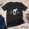 Miniature Schnauzer Dog Heartbeat ECG Love Paw Heart Unisex T-shirt