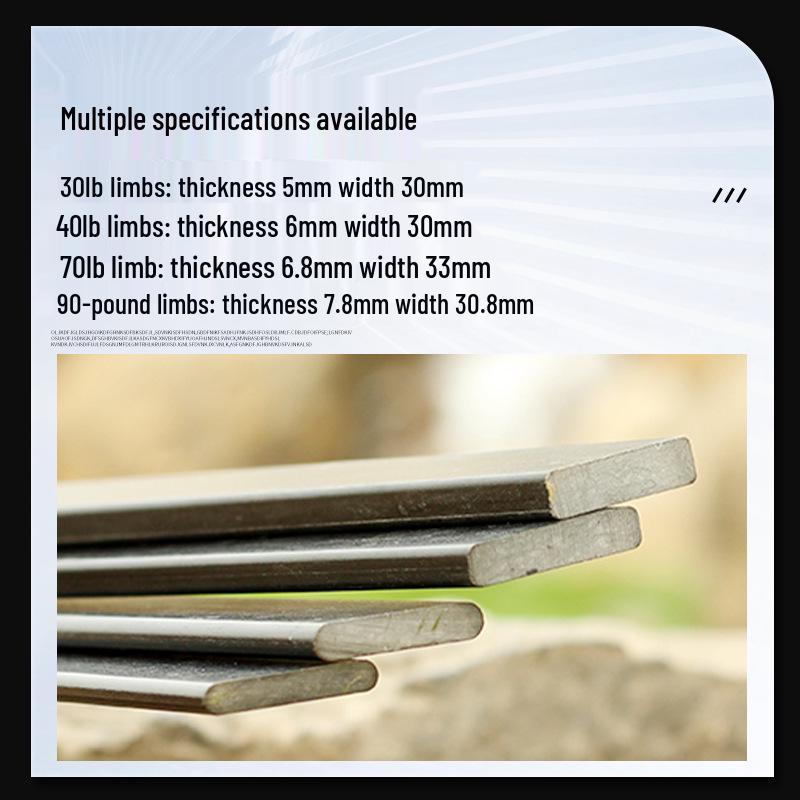 High Elasticity Fiberglass Recurve Bow Limbs - Traditional American Hunting Archery Accessory