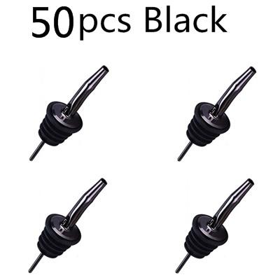 50pcs Stainless Steel Wine Bottle Pourer Pourer Oil Cork Bartender Wine Accessories Bar Accessories Wine Pourer