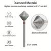 1PC Radians Diamond Nail Drill Bit Nail Edge Trimming Tool Diamond Sand polishing Manicure Accessories