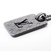 [Used] Louis Vuitton/Louis Vuitton Pendantif Champs Elysees Black LV Logo Necklace/g499-30
