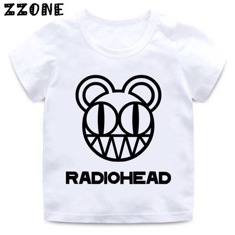 Дети Radiohead Band Рок-н-ролл футболка 