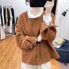 Spring Retro Hong Kong Style Women's Slimming Loose Round Neck Jacket