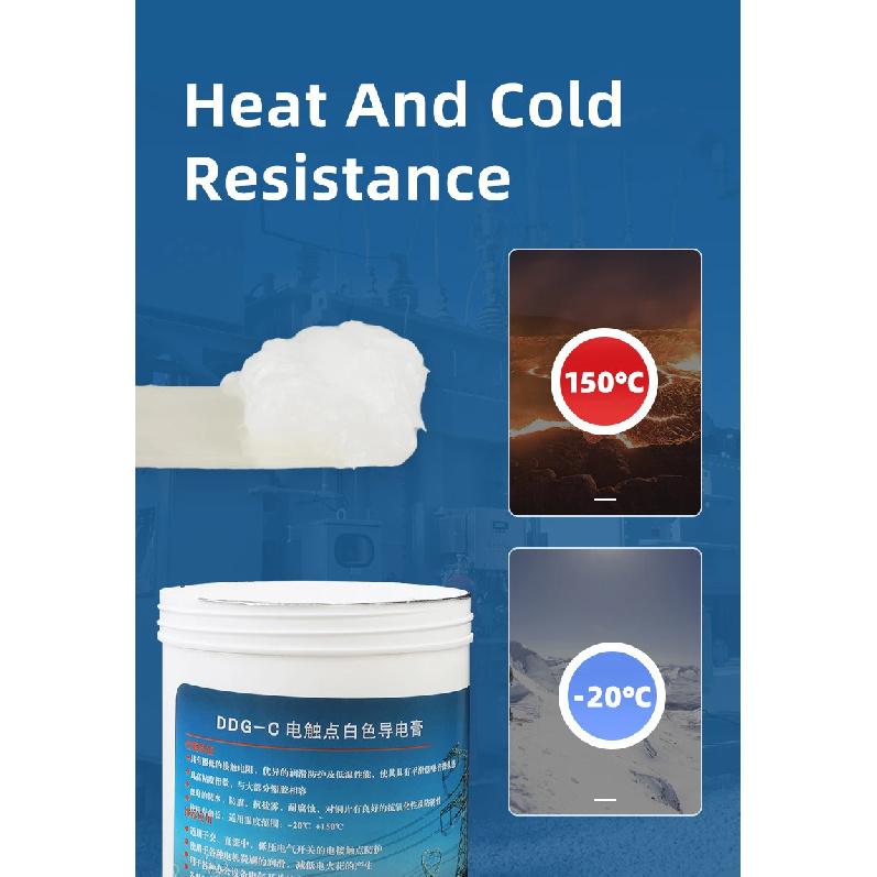 100g Conductive Paste Electricity Compound DDG-A Black High Resistance Temperature Grease Power Composite Anti-Corrosion