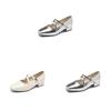 French Style Mary Jane Shoes For Women With Low Heel Pu Breathable Summer Fashion Footwear