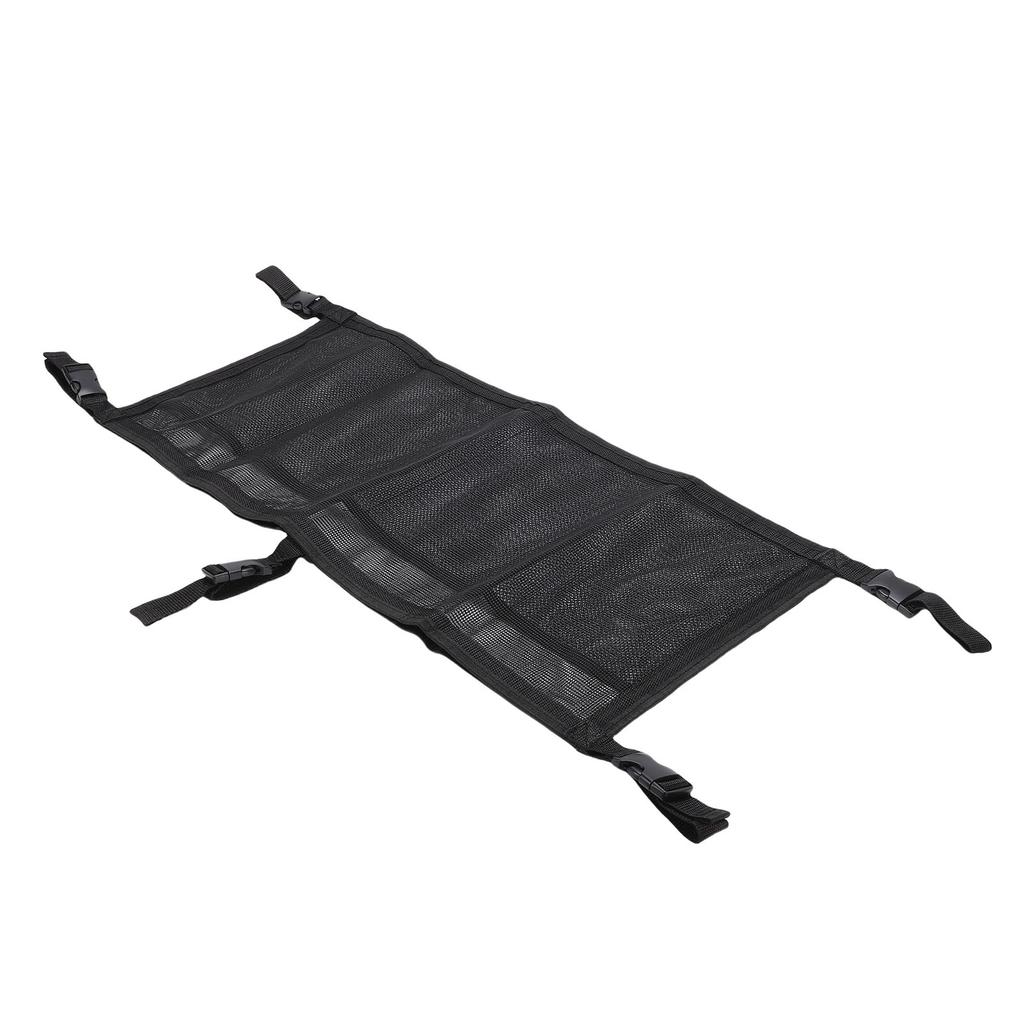 Boat Storage Bag with 3 Divisions Adjustable Straps Mesh Boat Seat Organizing Suspended Bag for Yacht