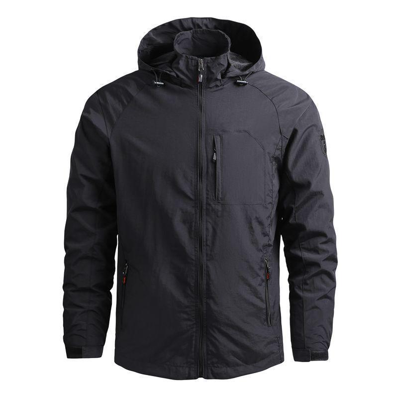 Men's Quick-Dry Military Workwear Casual Jacket - Loose Fit for Spring & Autumn
