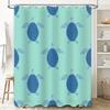 Turtle Pattern Shower Curtain Blue Sea Turtle Bathing Room Decor Waterproof Fabric