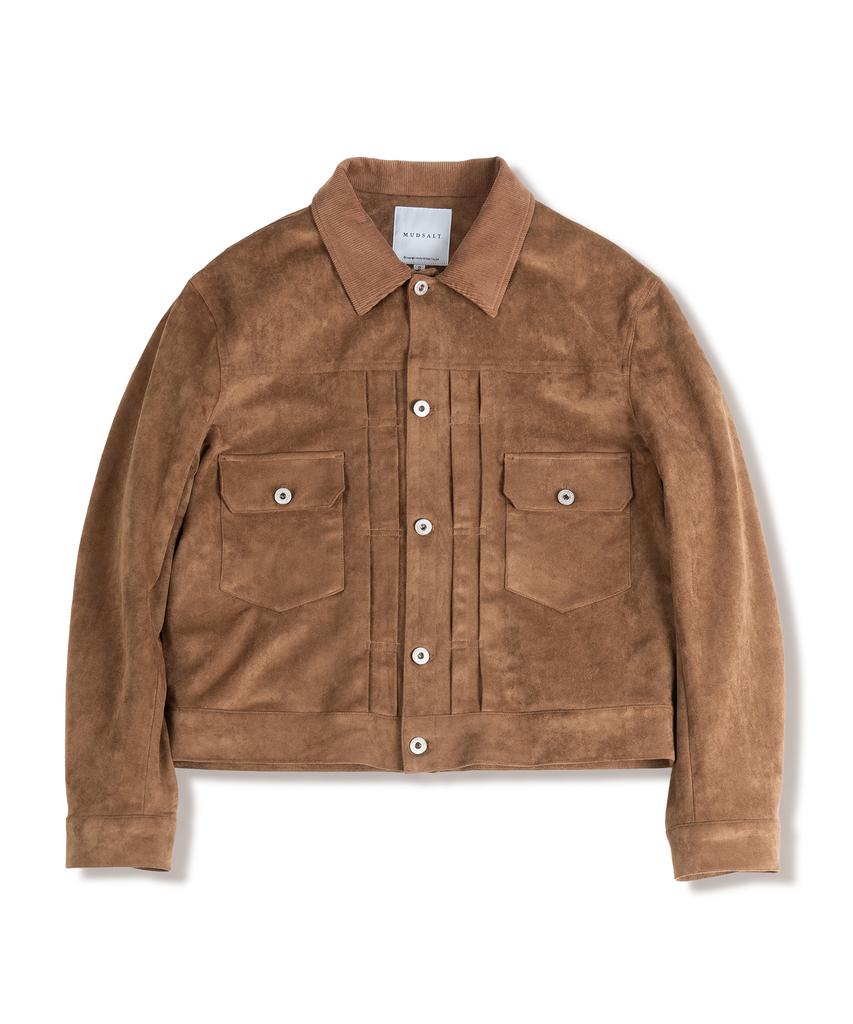Mudsalt Suede Trucker Jacket Type 2. Camel