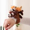 Adorable Panda Plush Wrist Rattle Toy Cute Raccoon Keychain Refrigerator Magnet