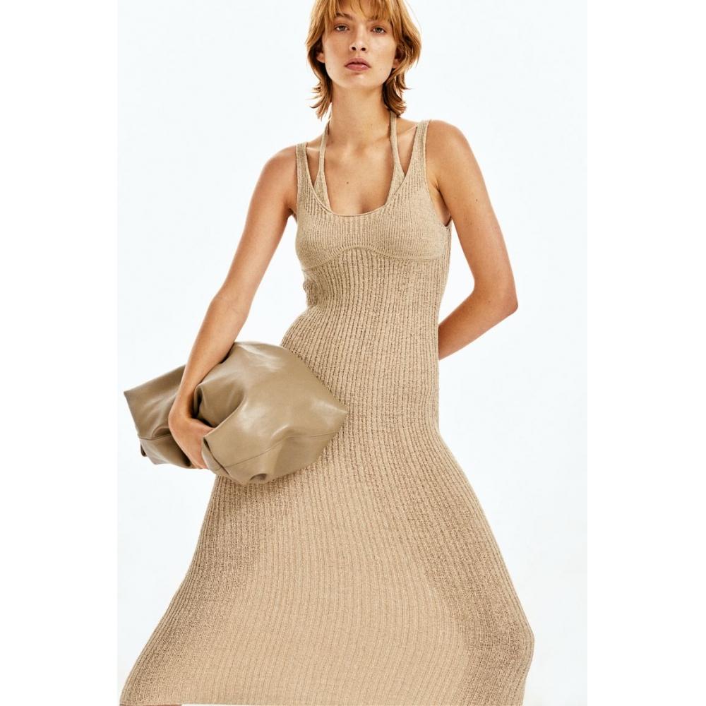 

Платье HM Double Raider Ladder Stitch, бежевое