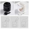 Ceramic Tealight Candle Holder & Oil Warmer Non-Slip Home Aroma Diffuser for Meditation Yoga, Farmhouse Dining Table Decor