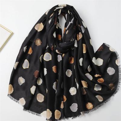 180*90Cm Winter Thick Viscose Scarf Circle Oblong Dot Fringe Cotton Shawls And Wraps Pashmina Stole Bufandas Muslim Sjaal