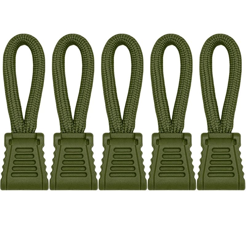 

5/20pcs Replacement Clip Zipper Pull Puller End Fit Rope Tag Fixer Zip Cord Tab Buckle Travel Bag Suitcase Backpack Outdoor Tool
