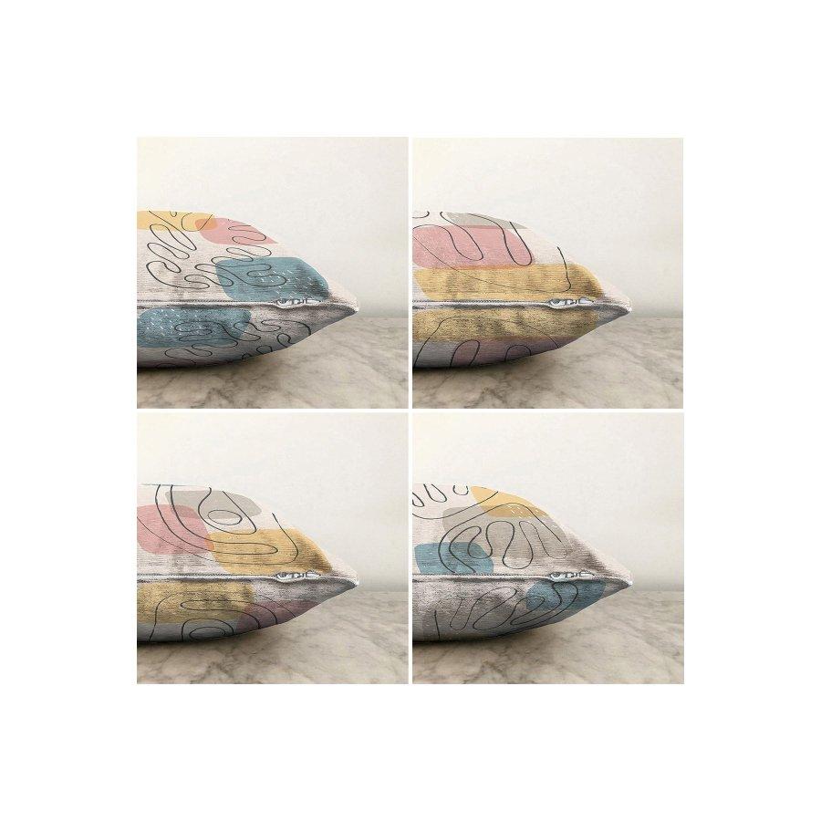 Set di 4 federe per cuscini stampate in digitale