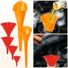 17 Pcs Automotive Funnel Set & Gas Can Spout Replacement, Funnels For Automotive And Kitchen Use,Plastic Long Neck Oil Funnel, Flexible Right Angle