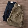 Pantaloni Cargo Neri da Uomo Casual a Gamba Dritta alla Moda Slim Fit Leggeri per Primavera Autunno Stile per una Silhouette Fluida