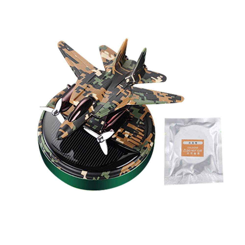 Solar Car Air Freshener Helicopter Automatic Rotation EssentialOil Diffuser Dashboard Camouflage Ornament Car Accessories