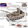 1:32 Leopard2 T-90 M4 Main Battle Tank Tiger Heavy Tanks Model Toy Car Sound Light Spray Military Vehicle Models for Boys Kids