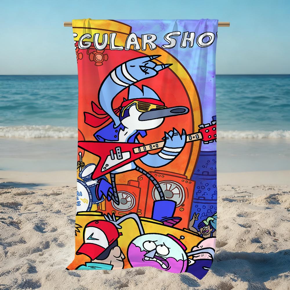 CUTE R-Regular-r Cartoon Towel Large Quick-Drying Microfiber soft Beach Towel for Travel Fitness Sauna Bathing Camping