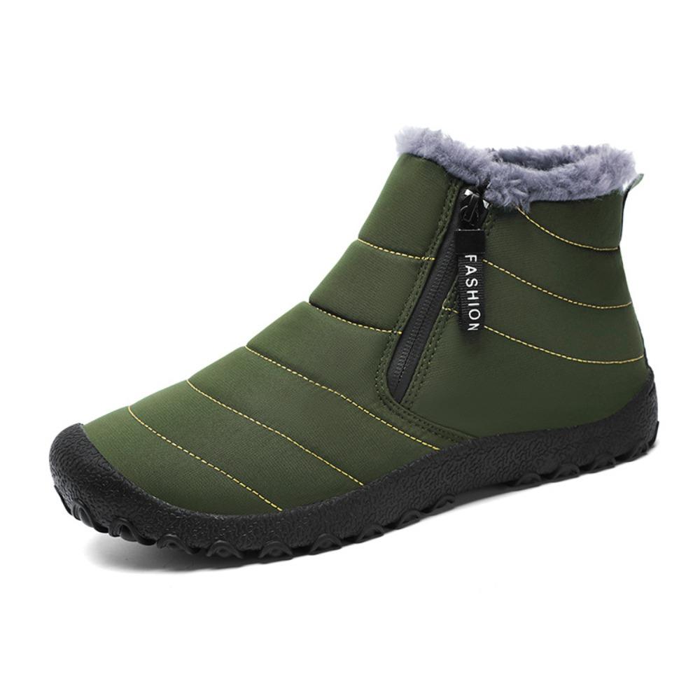 Unisex Waterproof Snow Boots - Men's Side-Zip High-Top Winter Casual Cotton Shoes Women's Style