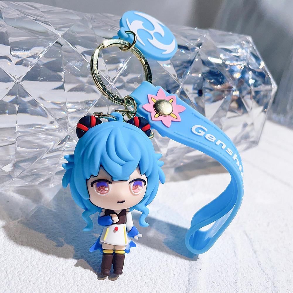 

Яркий брелок для ключей Genshin из силикона, индивидуальная упаковка, идеально подходит для подарков Ganyu