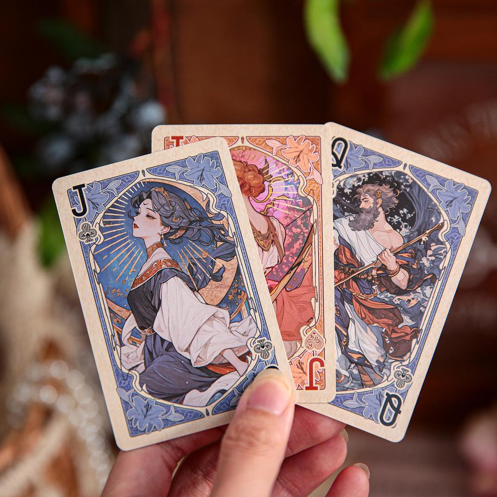 55sheets God Prayer Series Poker Cards Durable Game Prop Cards Friends Gathering Festival Gifts Diary Scrapbook Decorative Cards