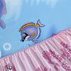 3 Pcs 100% Polyester Fleece Cartoon Print Bed Sheet Set (1 Bed Sheet + 2 Pillow Cases) - No Pillow Filler - Soft and Comfortable