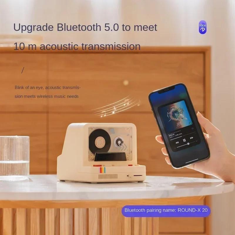 

подарок на заказ кассета Bluetooth новый магнитофон классический маленький динамик Bluetooth динамик ретро игровая консоль старый аудио серый