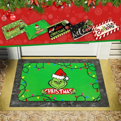 Merry Christmas Bath Mat Bathroom Rug For Kids Non-Slip Absorbent Washable Bedside Rug Bedroom Decor Entrance Door Mat For Room