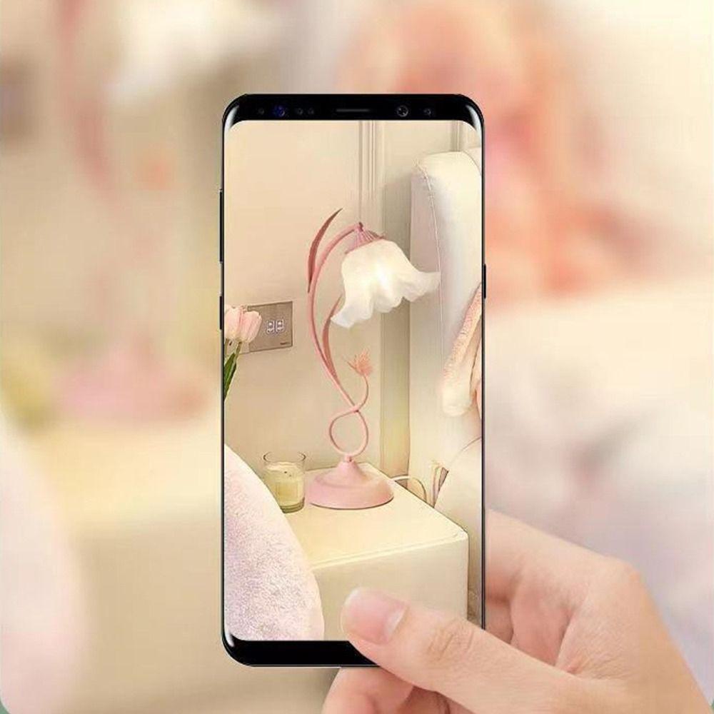 Rural Style Desk Lamp for Creating Atmosphere Floral Table Lamp Vintage Night Light Bedroom