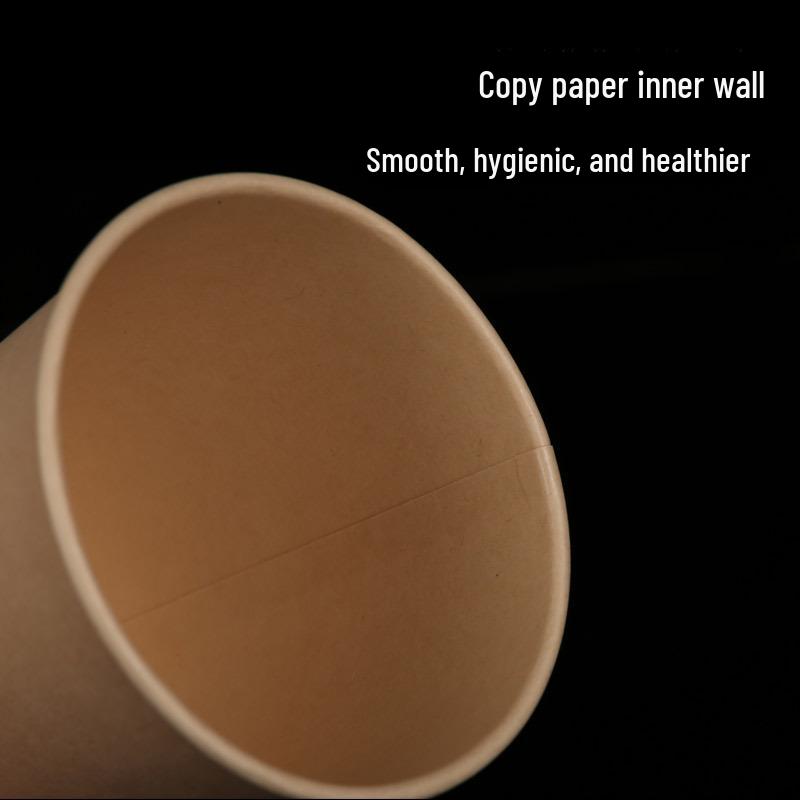 White Disposable Paper Cup - Thick, Solid Color for Home, Office, and Kindergarten Use
