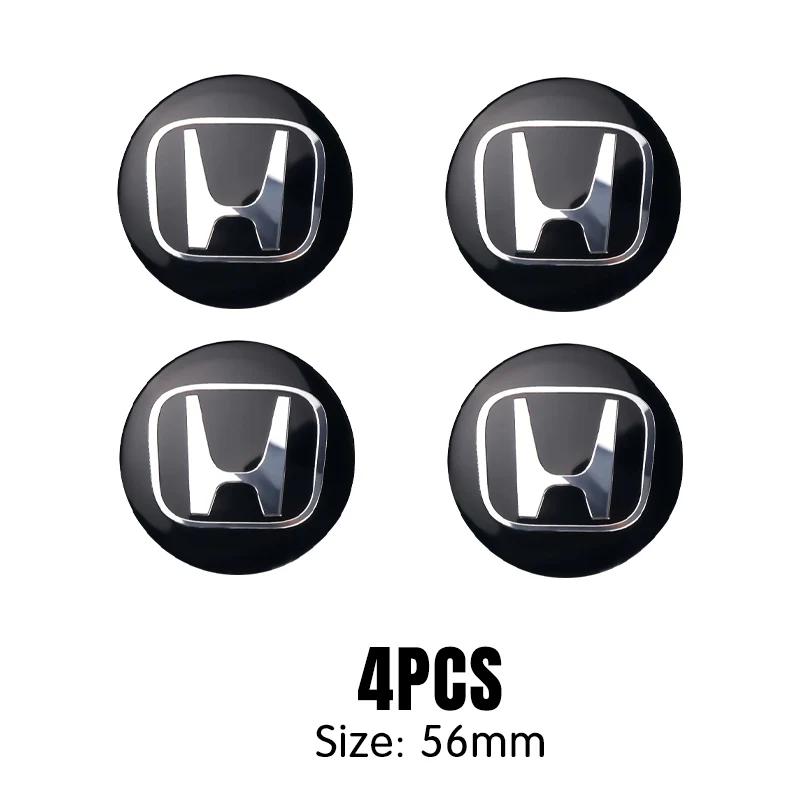 4pcs 56/60mm Car Wheel Center Cover Hub Caps Badge Auto Accessorie For Honda Mugen INSPIRE VTEC DOHC Modulo Vezel CITY CIVIC RR