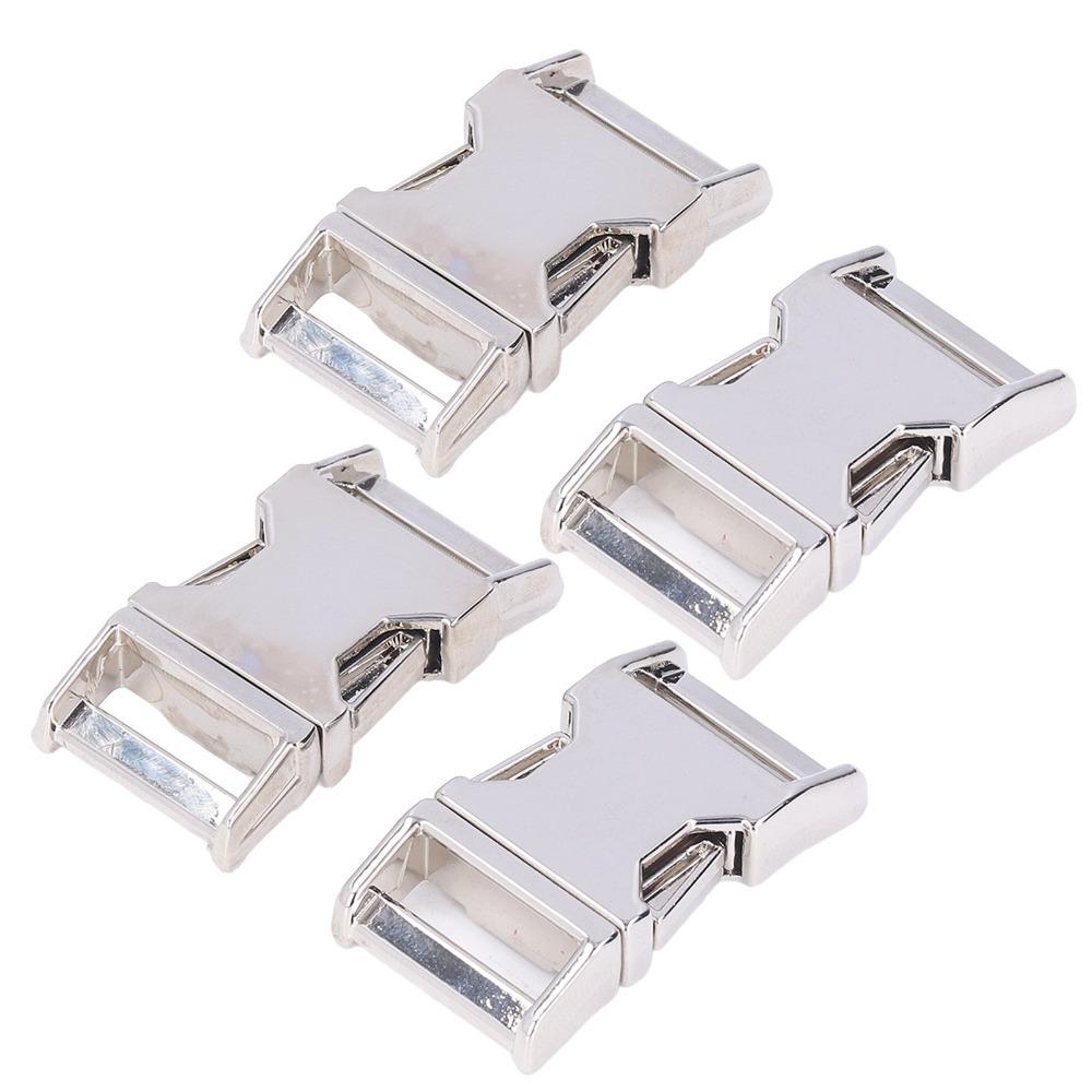 4pcs Zinc Alloy Metal Buckle 25x47mm Belt Buckle Quick Release Quick Release Clip For DIY Craft серебряный