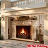 1 Stück Barock Verzierter Kamin Dekoration Hintergrund Schlafzimmer Kulisse Dekorationen Für Fotostudio Fotokabine Weihnachtsfeier