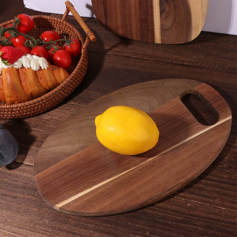 Kitchen Tool Hangable Wooden Chopping Blocks Exquisite Convenient Pizza Tray Natural Solid Wood Cheese Board Dining Room