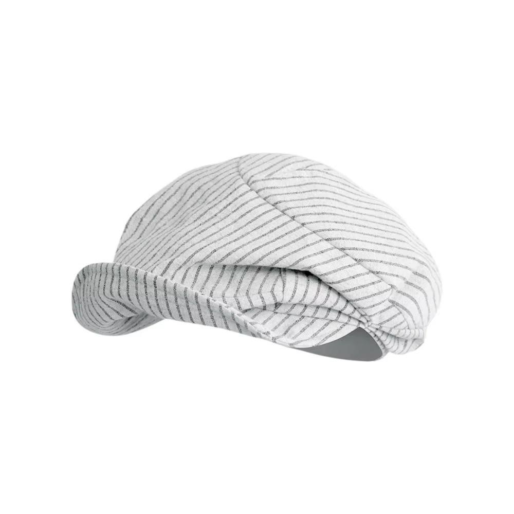 Adjustable Striped Berets Breathable Newsboy Cap New British Cap for Women Girl