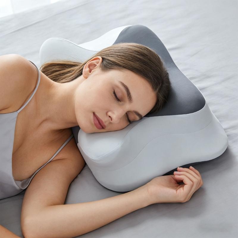 Support Pillow Contoured Memory Foam Cores Washable Comfortable Cover All Night Comfortable