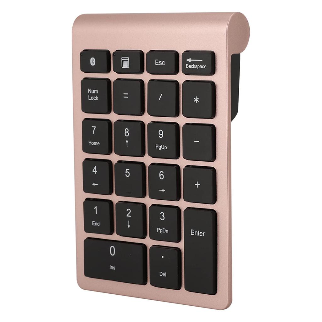 Wireless Mini Keyboard with Numeric Keypad - Bluetooth 5.0 Ergonomic 22-Key Keypad for Android and Mac OS - Scissor-Foot Key Design - 80 Hours of Use