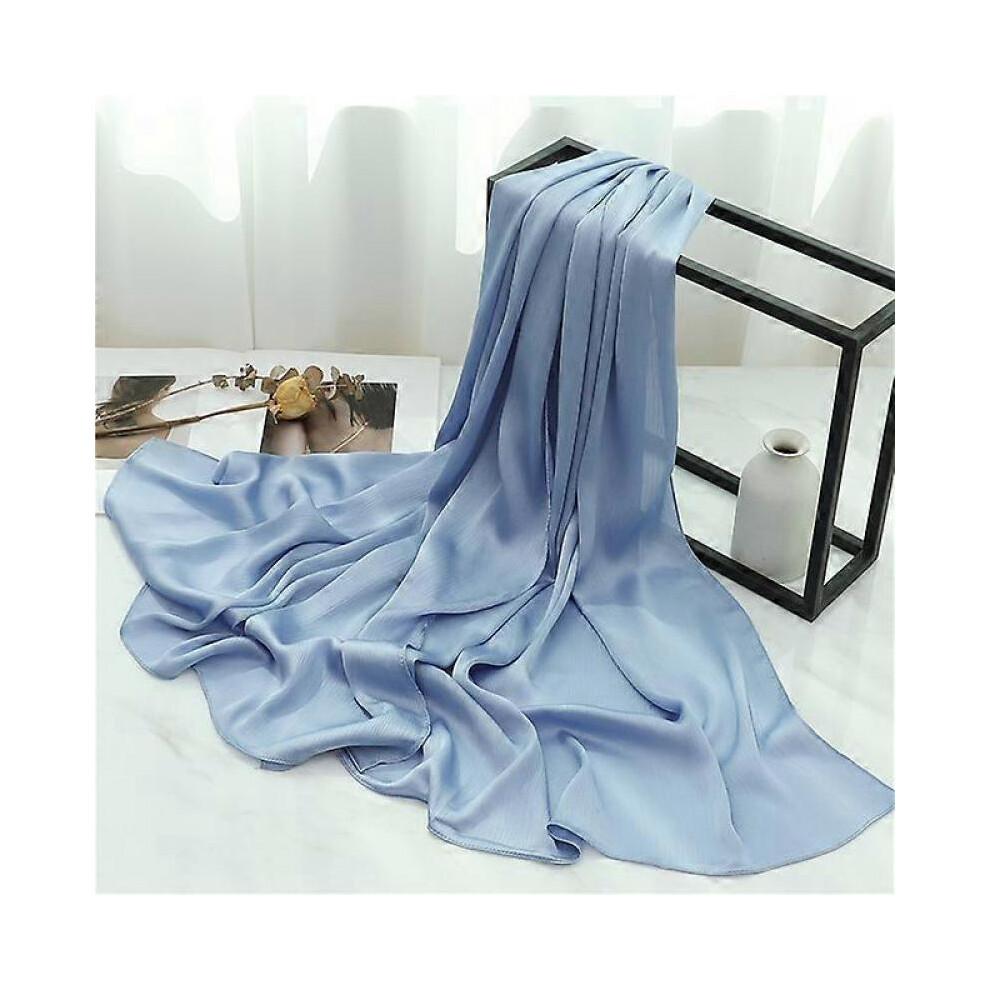 (180x70CM,TH35-11)Luxuriöser, einfarbiger Hijab-Schal für Damen, Turban, muslimisches Stirnband, Chiffon-Knitter-Bandana, Wickelschal, modischer Schal, Foulard, Neuheit 2023