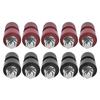5 Pairs Binding Post Grounding Brass Nickel Plated M6 Thread Welding Power Terminal 0V‑380V