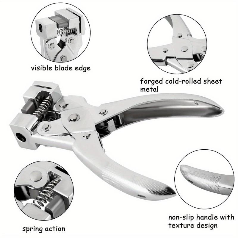 T Slot Shape Hole Punch Heavy Duty Tag Punches for Paper Crafts Handheld Earring Hole Punch Badge Hole Punch for ID Card Hard Pl
