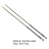 3 Paar nützliche Essstäbchen aus Edelstahl, einfach zu verwenden, rutschfeste silberne Essstäbchen für Bankett, Restaurant, Küche