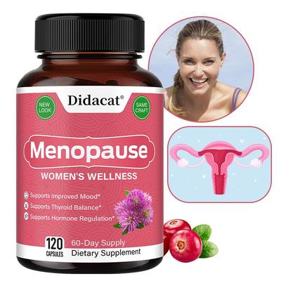 Menopausal Relief Supplement, Balances Hormones, Relieves Hot Flashes, Supports Thyroid Health. 120 Capsules.