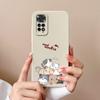 For Xiaomi Redmi Note 11S Cases Cartoon Liquid Silicone Full Coverage Anti Drop Shell For Xiaomi Redmi Note11S 11 S Coque Capa