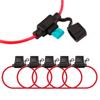 FULARR® 5pcs Premium ACS Small Car Waterproof Inline Fuse Holder,