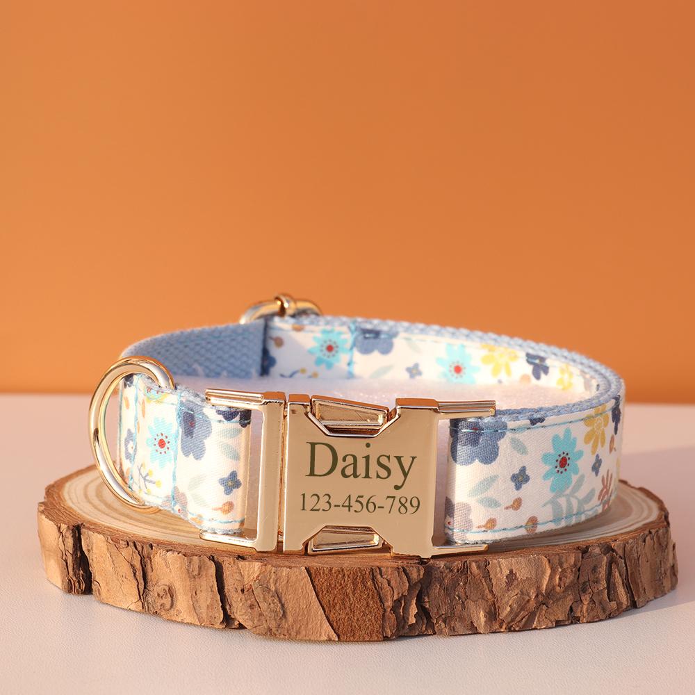 Personalized Dog Collar Customized ID Name Tel Engraving for Small Medium Large Dogs Walking Chihuahua Accesorios