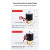 1/2" 3/4" 1" 2" Brass Electric Solenoid Valve Normally Closed 220V 24VDC 12VDC for Water Gas Oil Fitting